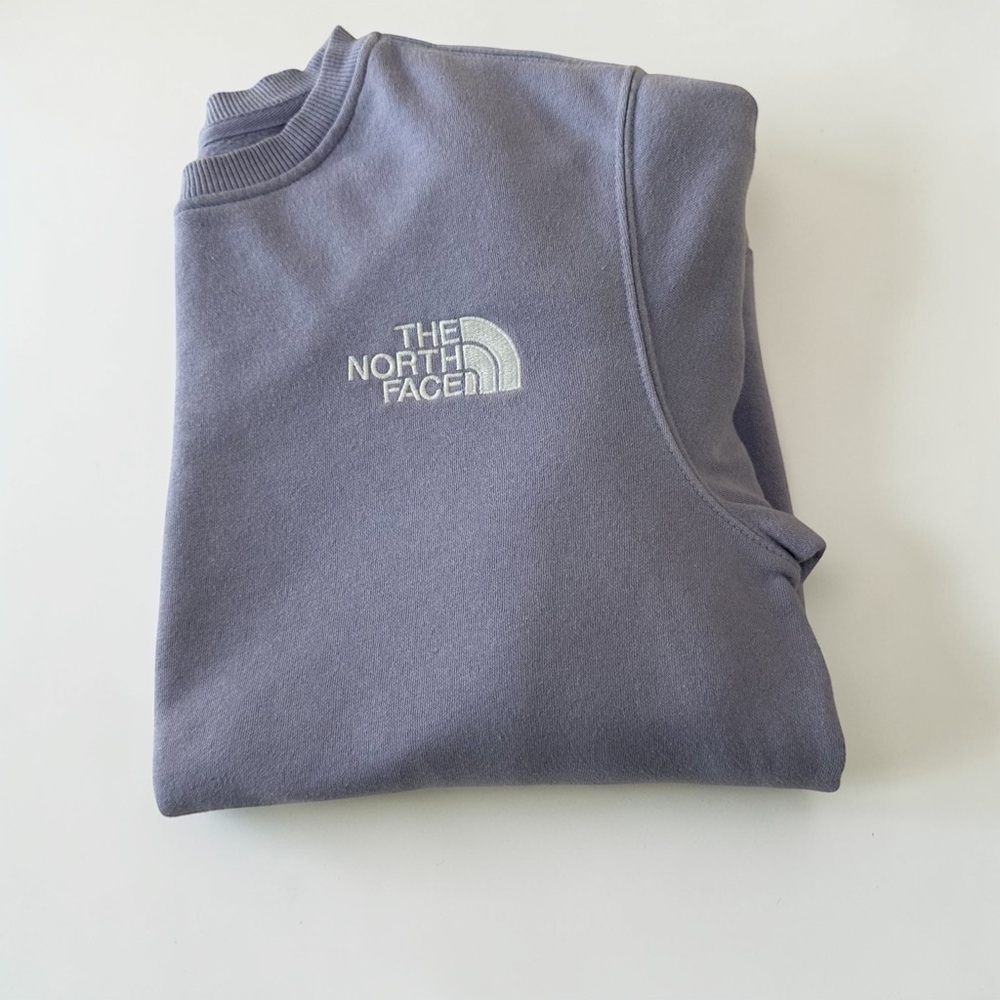 The North Face Lavender Purple Crewneck Pullover Relaxed Fit Sweatshirt Size M - Picture 7 of 9